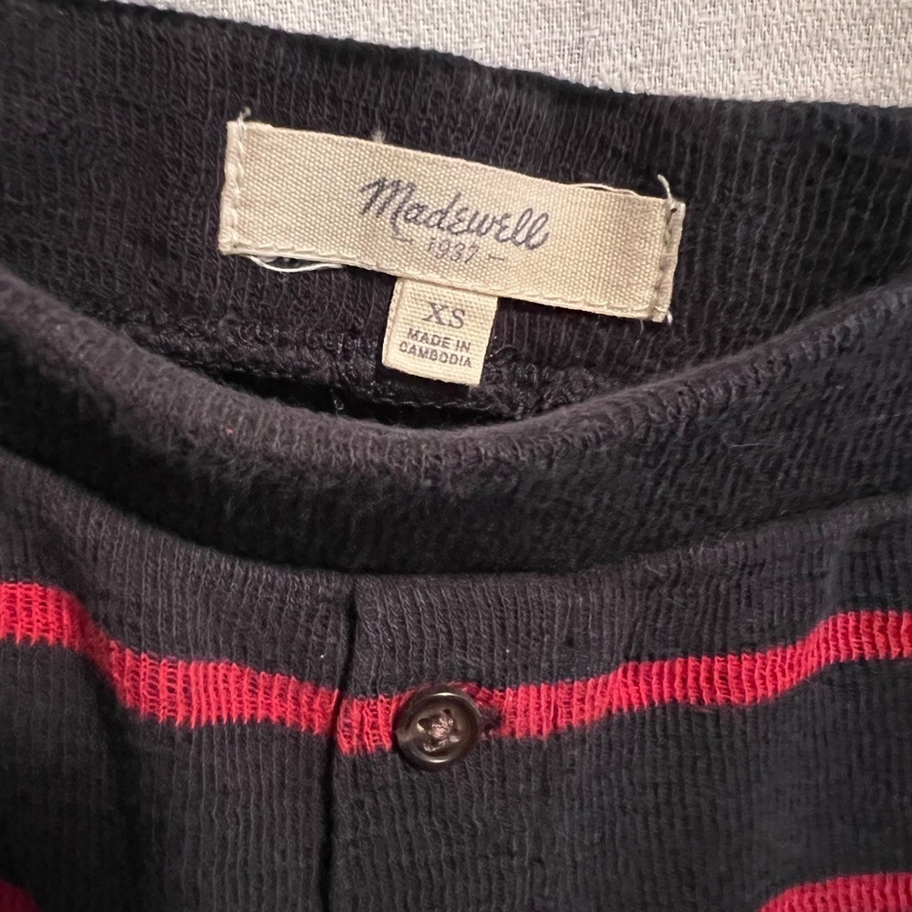 Madewell leggings, long johns. Red and blue. Size x small. Good condition. - Picture 3 of 7